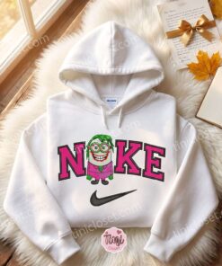 Minion as Joker Embroidered Sweatshirt, Minions Movie Embroidered Hoodie, Unique Gift Ideas For Family And Friends 2 Minion as Joker Embroidered Sweatshirt, Minions Movie Embroidered Hoodie, Unique Gift Ideas For Family And Friends (1)