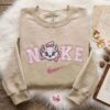 Cute Marie Cat Embroidered Hoodie, The Aristocats Cartoon Embroidered T-shirt, Best Gift for Girlfriend