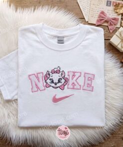 Cute Marie Cat Embroidered Hoodie, The Aristocats Cartoon Embroidered T-shirt, Best Gift for Girlfriend 2 Cute Marie Cat Embroidered Hoodie, The Aristocats Cartoon Embroidered T shirt, Best Gift for Girlfriend (4)