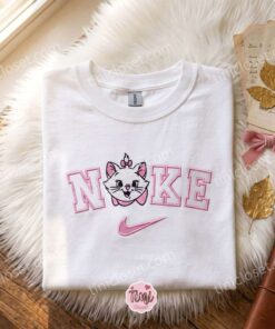 Happy Marie Cat Embroidered Hoodie, The Aristocats Cartoon Embroidered T-shirt, Best Gift for Girlfriend 2 Happy Marie Cat Embroidered Hoodie, The Aristocats Cartoon Embroidered T shirt, Best Gift for Girlfriend (3)