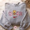 Custom Winnie Honey Pot Embroidered Sweatshirt, Cute Valentine Crewneck & Varsity Letter Shirt, Cozy Gifts For Girlfriend