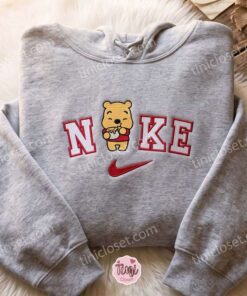 Custom Winnie Honey Pot Embroidered Sweatshirt, Cute Valentine Crewneck & Varsity Letter Shirt, Cozy Gifts For Girlfriend (1)