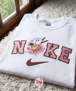 Courage the Cowardly Dog Cartoon Embroidered Sweatshirt, Cozy Gifts For Girlfriend, Pink Lettering Retro Crewneck 1 Courage the Cowardly Dog Cartoon Embroidered Sweatshirt, Cozy Gifts For Girlfriend, Pink Lettering Retro Crewneck (1)