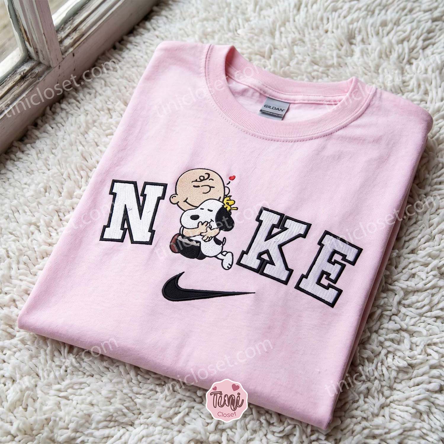 Snoopy Best Friends Hugging Embroidered Crewneck, Miss You Gift For Him Her, Custom Long Sleeve Sweatshirt Snoopy Best Friends Hugging Embroidered Crewneck, Miss You Gift For Him Her, Custom Long Sleeve Sweatshirt