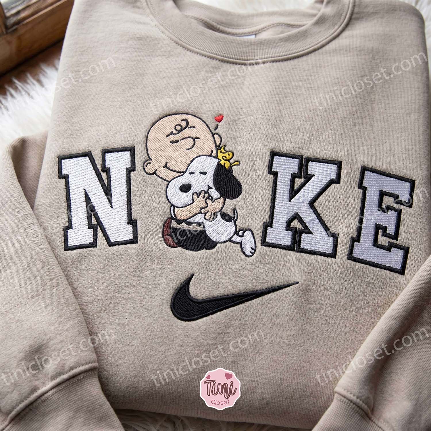 Snoopy Best Friends Hugging Embroidered Crewneck, Miss You Gift For Him Her, Custom Long Sleeve Sweatshirt Snoopy Best Friends Hugging Embroidered Crewneck, Miss You Gift For Him Her, Custom Long Sleeve Sweatshirt