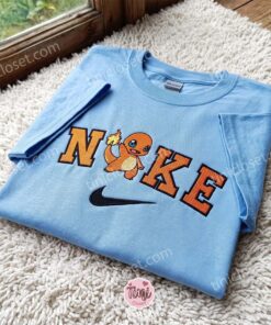 Charmander Anime Character Embroidered Sweatshirt, Vintage Varsity Style Crewneck, Just Because Gift For Him 1 Charmander Anime Character Embroidered Sweatshirt, Vintage Varsity Style Crewneck, Just Because Gift For Him (1)