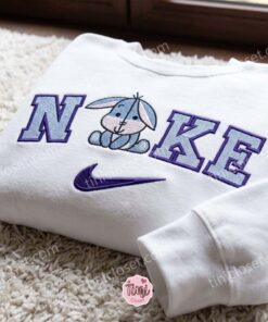 Cute Cartoon Eeyore Donkey Embroidered Sweatshirt, Disney Embroidered Hoodie, Cozy Gifts For Girlfriend (3)