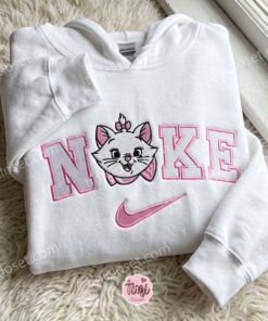 Cute Marie Cat Embroidered Hoodie, The Aristocats Cartoon Embroidered Sweatshirt, Best Gift for Girlfriend (1)