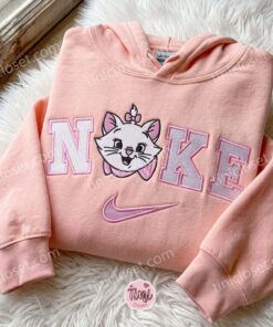 Cute Marie Cat Embroidered Hoodie, The Aristocats Cartoon Embroidered Sweatshirt, Best Gift for Girlfriend (4)