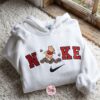 Custom Winnie the Pooh Floral Sweatshirt, Daisy Bee Embroidered Hoodie, Romantic Gift For Her, Cozy Apparel