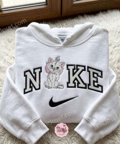 Cute Marie Cat Embroidered T-shirt, Disney's The Aristocats Embroidered Hoodie, Cozy Gifts For Girlfriend 1 Cute Marie Cat Embroidered T shirt, Disney's The Aristocats Embroidered Hoodie, Cozy Gifts For Girlfriend (2)