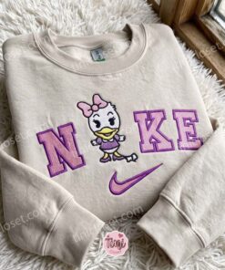 Disney Cute Daisy Duck Embroidered Sweatshirt, Oversized Hoodie For Girlfriend, Cozy Gifts For Girlfriend (1)
