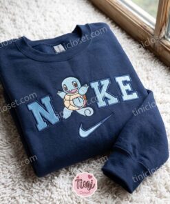 Squirtle Embroidered Sweatshirt, Pokemon Embroidered Hoodie, Unique Gifts for Family 1 Squirtle Embroidered Sweatshirt, Pokemon Embroidered Hoodie, Unique Gifts for Family (3) 9