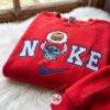 Hungry Stitch Embroidered Sweatshirt, Cute Cartoon Embroidered Hoodie, Disney Embroidered T-shirt