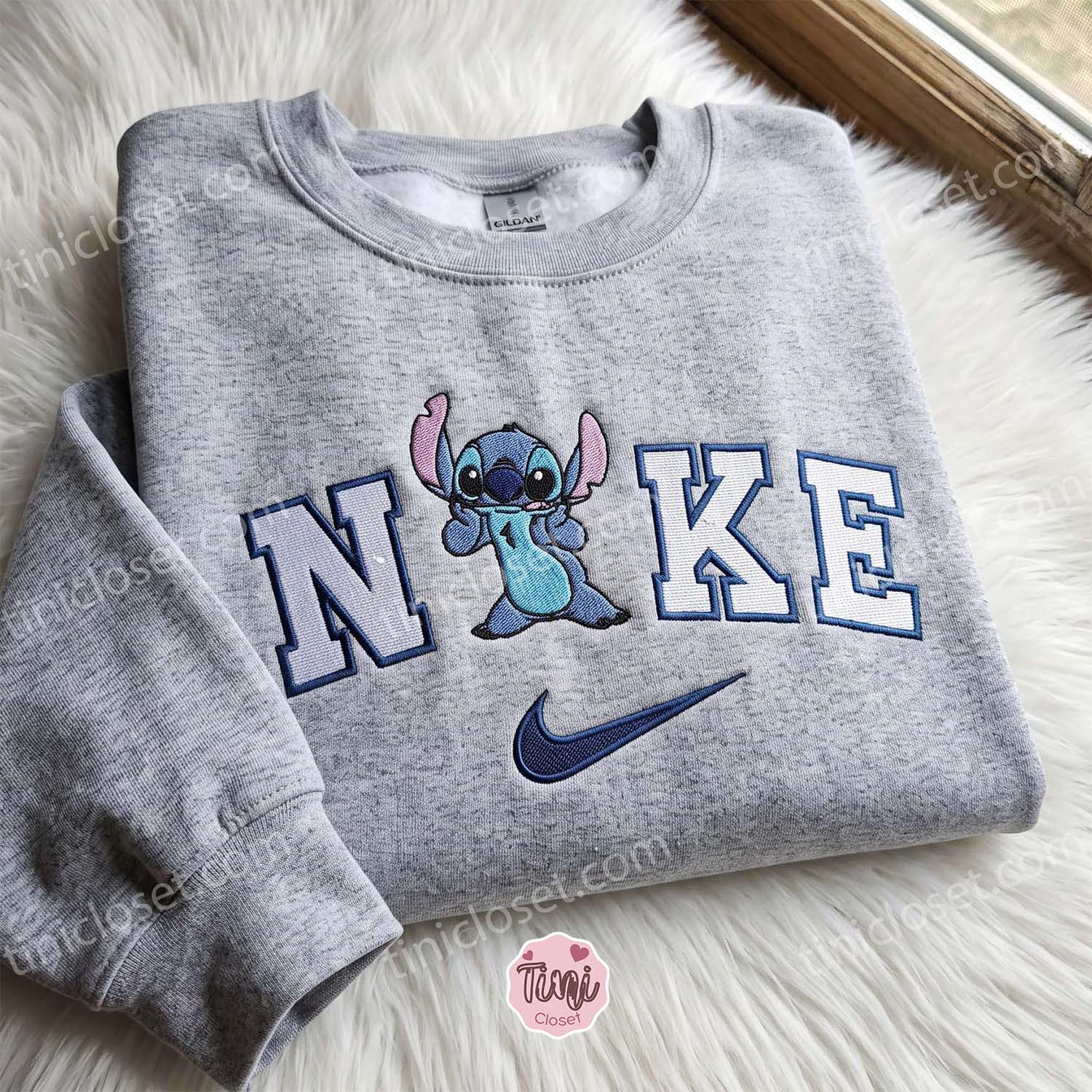 Funny Stitch Embroidered Sweatshirt, Cute Disney Cartoon Character Crewneck, Cozy Unisex Pullover, Boyfriend Hoodie Gift Funny Stitch Embroidered Sweatshirt, Cute Disney Cartoon Character Crewneck, Cozy Unisex Pullover, Boyfriend Hoodie Gift
