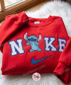 Funny Stitch Embroidered Sweatshirt, Cute Disney Cartoon Character Crewneck, Cozy Unisex Pullover, Boyfriend Hoodie Gift 2 Funny Stitch Embroidered Sweatshirt, Cute Disney Cartoon Character Crewneck, Cozy Unisex Pullover, Boyfriend Hoodie Gift (2)
