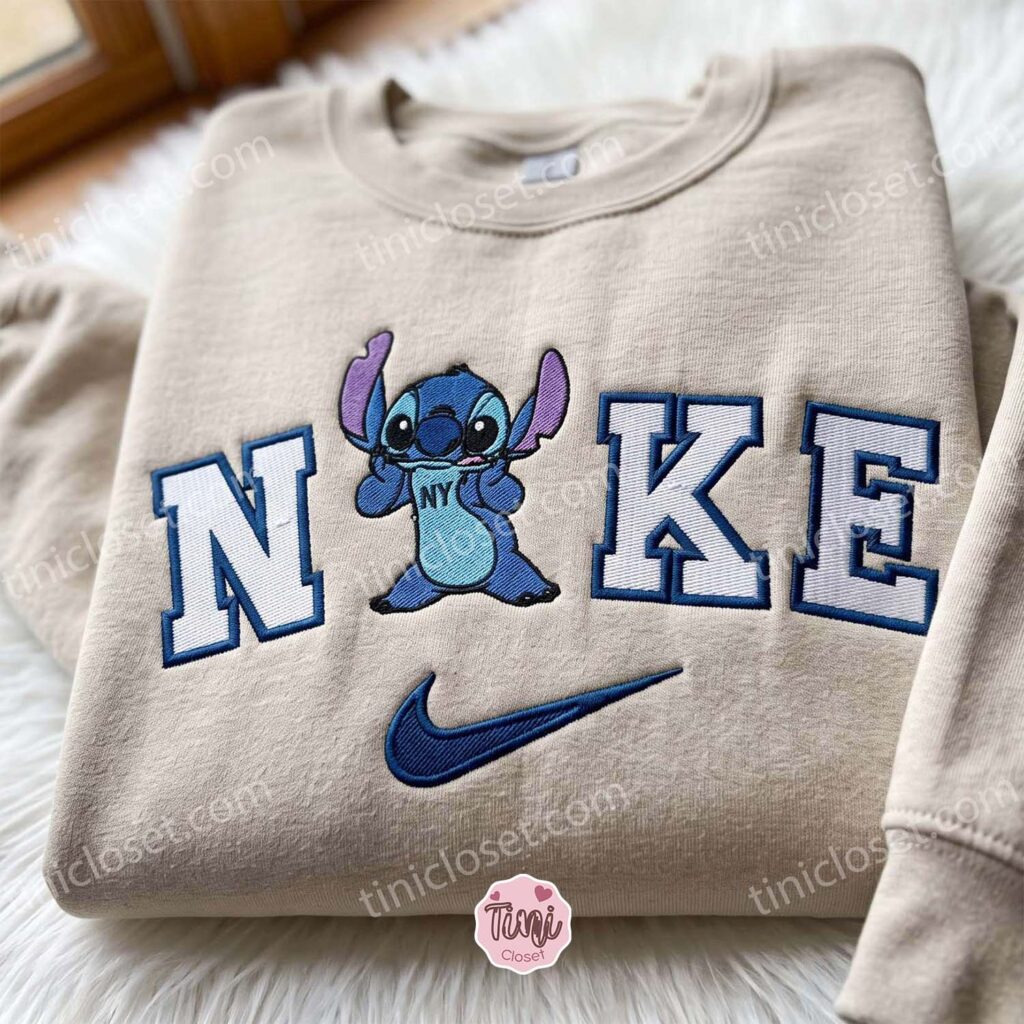 Funny Stitch Embroidered Sweatshirt, Cute Disney Cartoon Character Crewneck, Cozy Unisex Pullover, Boyfriend Hoodie Gift Funny Stitch Embroidered Sweatshirt, Cute Disney Cartoon Character Crewneck, Cozy Unisex Pullover, Boyfriend Hoodie Gift