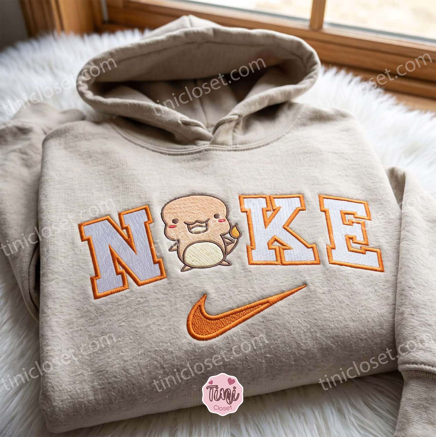 Charmander Pokemon Embroidered T-shirt, Anime Fire Lizard Embroidered Crewneck, Matching Hoodies & Sweatshirts for Couples Charmander Pokemon Embroidered T-shirt, Anime Fire Lizard Embroidered Crewneck, Matching Hoodies & Sweatshirts for Couples