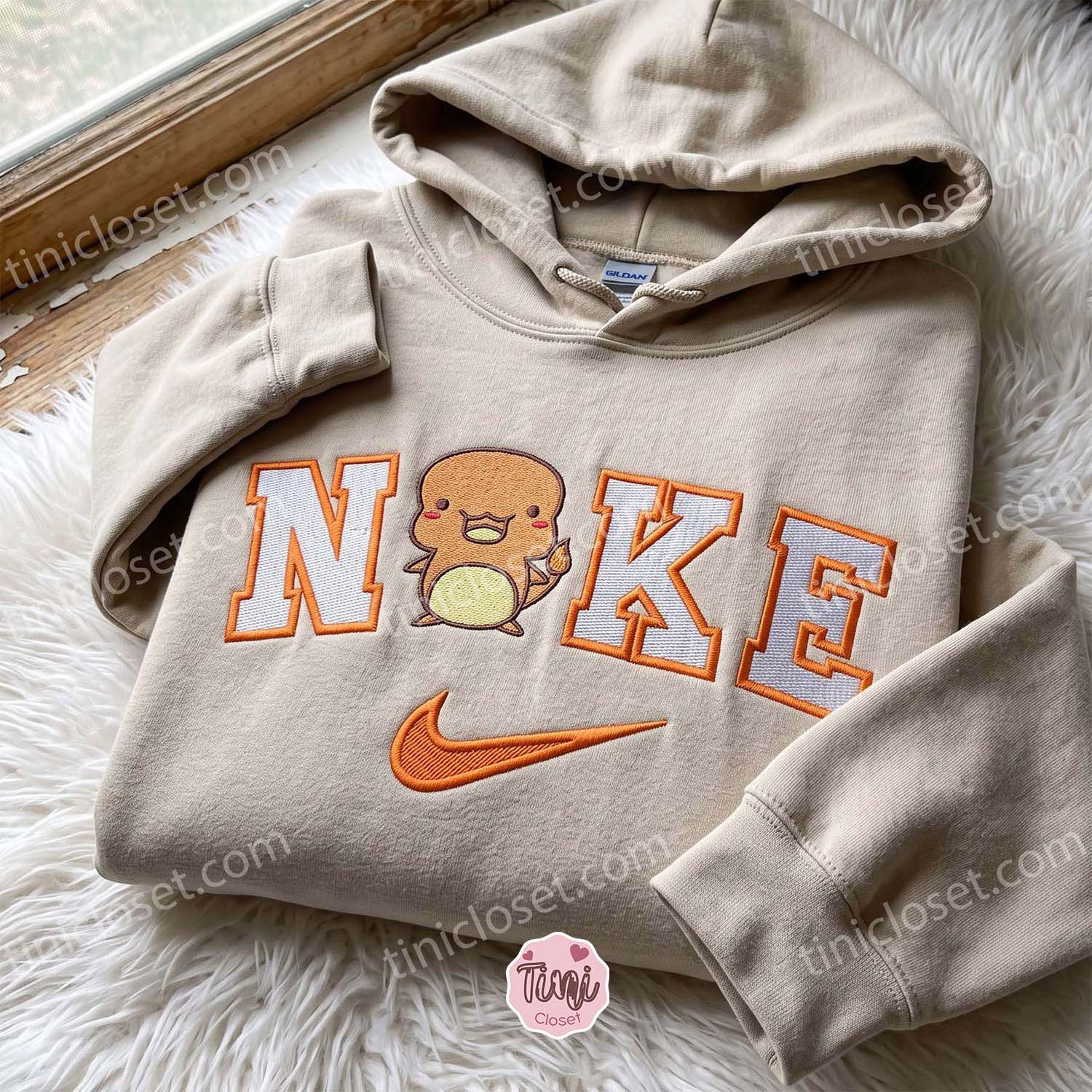 Charmander Pokemon Embroidered T-shirt, Anime Fire Lizard Embroidered Crewneck, Matching Hoodies & Sweatshirts for Couples Charmander Pokemon Embroidered T-shirt, Anime Fire Lizard Embroidered Crewneck, Matching Hoodies & Sweatshirts for Couples