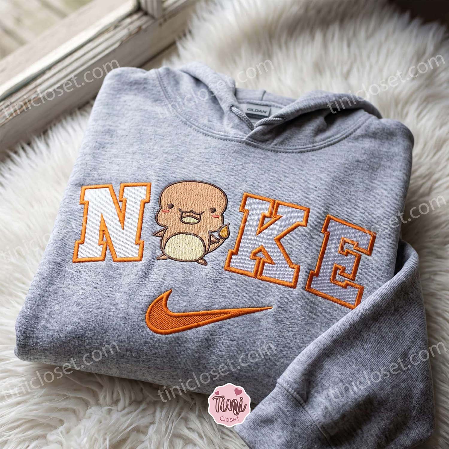 Charmander Pokemon Embroidered T-shirt, Anime Fire Lizard Embroidered Crewneck, Matching Hoodies & Sweatshirts for Couples Charmander Pokemon Embroidered T-shirt, Anime Fire Lizard Embroidered Crewneck, Matching Hoodies & Sweatshirts for Couples