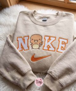 Charmander Pokemon Embroidered T shirt, Anime Fire Lizard Embroidered Crewneck, Matching Hoodies & Sweatshirts for Couples (4)
