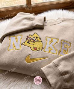 Sleeping Pikachu Embroidered Sweatshirt, Pokemon Anime T-shirt, Just Because Gift For Him, Cozy Gifts For Girlfriend 2 Sleeping Pikachu Embroidered Sweatshirt, Pokemon Anime T shirt, Just Because Gift For Him, Cozy Gifts For Girlfriend (2)