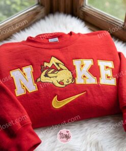 Sleeping Pikachu Embroidered Sweatshirt, Pokemon Anime T-shirt, Just Because Gift For Him, Cozy Gifts For Girlfriend 3 Sleeping Pikachu Embroidered Sweatshirt, Pokemon Anime T shirt, Just Because Gift For Him, Cozy Gifts For Girlfriend (3)