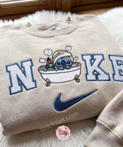 Stitch Bubble Bath Embroidered Sweatshirt, Cute Disney Cartoon Shirt, Cozy Gifts For Girlfriend 3 Stitch Bubble Bath Embroidered Sweatshirt, Cute Disney Cartoon Shirt, Cozy Gifts For Girlfriend (3)