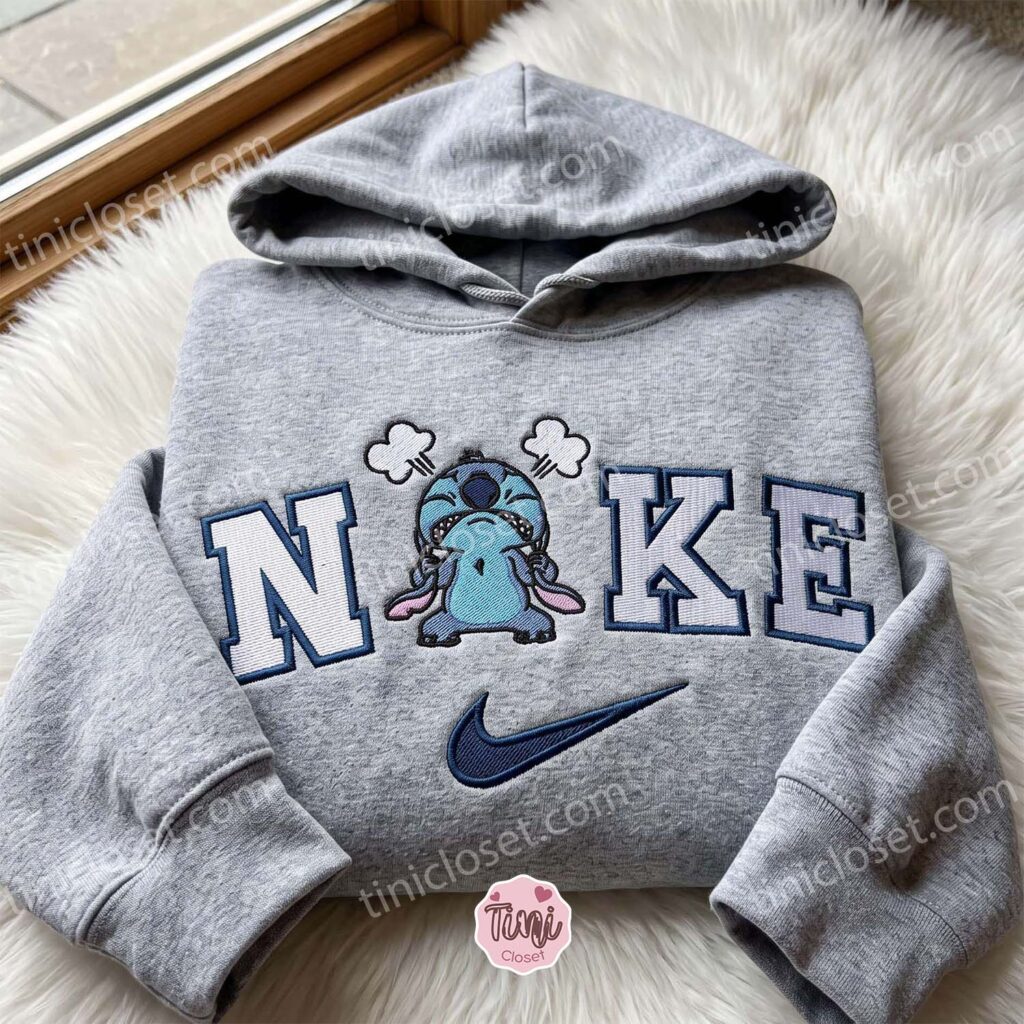 Angry Stitch Embroidered Sweatshirt, Cute Disney Cartoon Character Crewneck, Cozy Unisex Pullover, Boyfriend Hoodie Gift Angry Stitch Embroidered Sweatshirt, Cute Disney Cartoon Character Crewneck, Cozy Unisex Pullover, Boyfriend Hoodie Gift