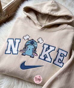 Angry Stitch Embroidered Sweatshirt, Cute Disney Cartoon Character Crewneck, Cozy Unisex Pullover, Boyfriend Hoodie Gift (2)
