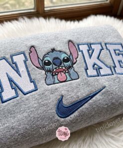 Funny Stitch Embroidered Sweatshirt, Disney Cartoon Character Crewneck, Cozy Unisex Pullover, Boyfriend Hoodie Gift 1 Funny Stitch Embroidered Sweatshirt, Disney Cartoon Character Crewneck, Cozy Unisex Pullover, Boyfriend Hoodie Gift (1)