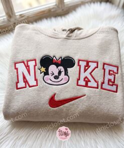 Minnie Mouse Embroidered T-shirt, Disney Embroidered Shirt, Cartoon Character Crewneck, Cozy Unisex Pullover 3 Minnie Mouse Embroidered T shirt, Disney Embroidered Shirt, Cartoon Character Crewneck, Cozy Unisex Pullover (4)