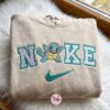 Squirtle Pokemon Embroidered Shirt, Anime Gamer Gift, Long Distance Relationship Gift, Cute Matching Hoodies for Couples