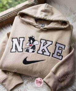 Sylvester the Cat Embroidered Shirt, Looney Tunes and Merrie Melodies Embroidered T shirt, Cartoon Characters Embroidered Sweatshirt, Galentine Gift Ideas (4)