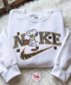 Snoopy And Woodstock Fall Pumpkin Embroidered Shirt, The Peanuts Cartoon Embroidered Hoodie, Best Gift Idea for Family (1)