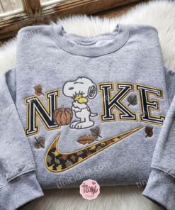 Snoopy And Woodstock Fall Pumpkin Embroidered Shirt, The Peanuts Cartoon Embroidered Hoodie, Best Gift Idea for Family (2)