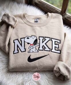 Snoopy Embroidered Sweatshirt, Classic Cartoon Apparel, Just Because Gift For Him, Girlfriend Anniversary Gift 1 Snoopy Embroidered Sweatshirt, Classic Cartoon Apparel, Just Because Gift For Him, Girlfriend Anniversary Gift (2)