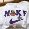 Snoopy Woodstock Pumpkin Halloween Embroidered Sweatshirt, Spooky Season Embroidered Crewneck, Cozy Gifts For Girlfriend, Just Because Gift For Him