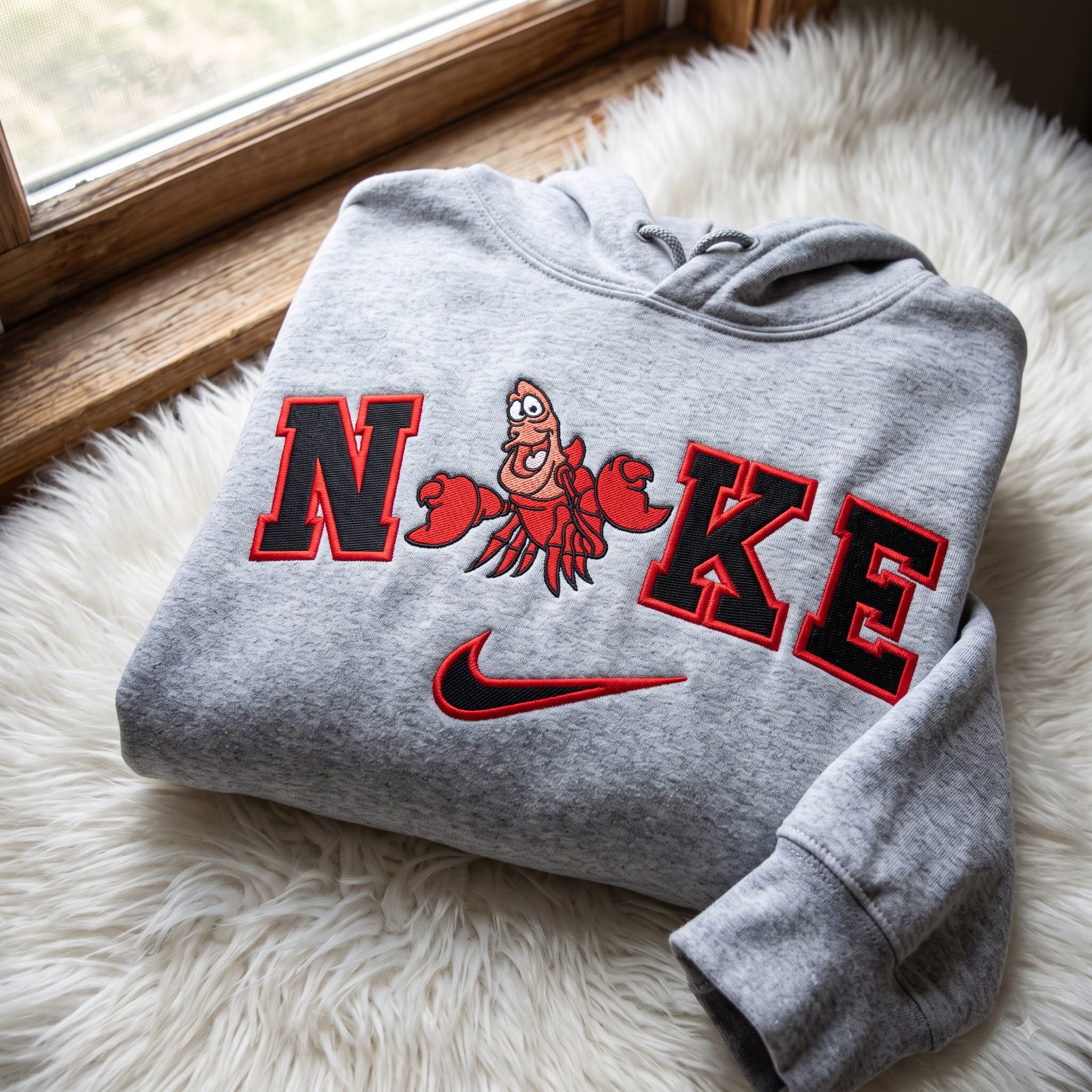 Sebastian Crab The Little Mermaid Embroidered Shirt, Disney Embroidered Sweatshirt, Cartoon Embroidered Hoodie Sebastian Crab The Little Mermaid Embroidered Shirt, Disney Embroidered Sweatshirt, Cartoon Embroidered Hoodie