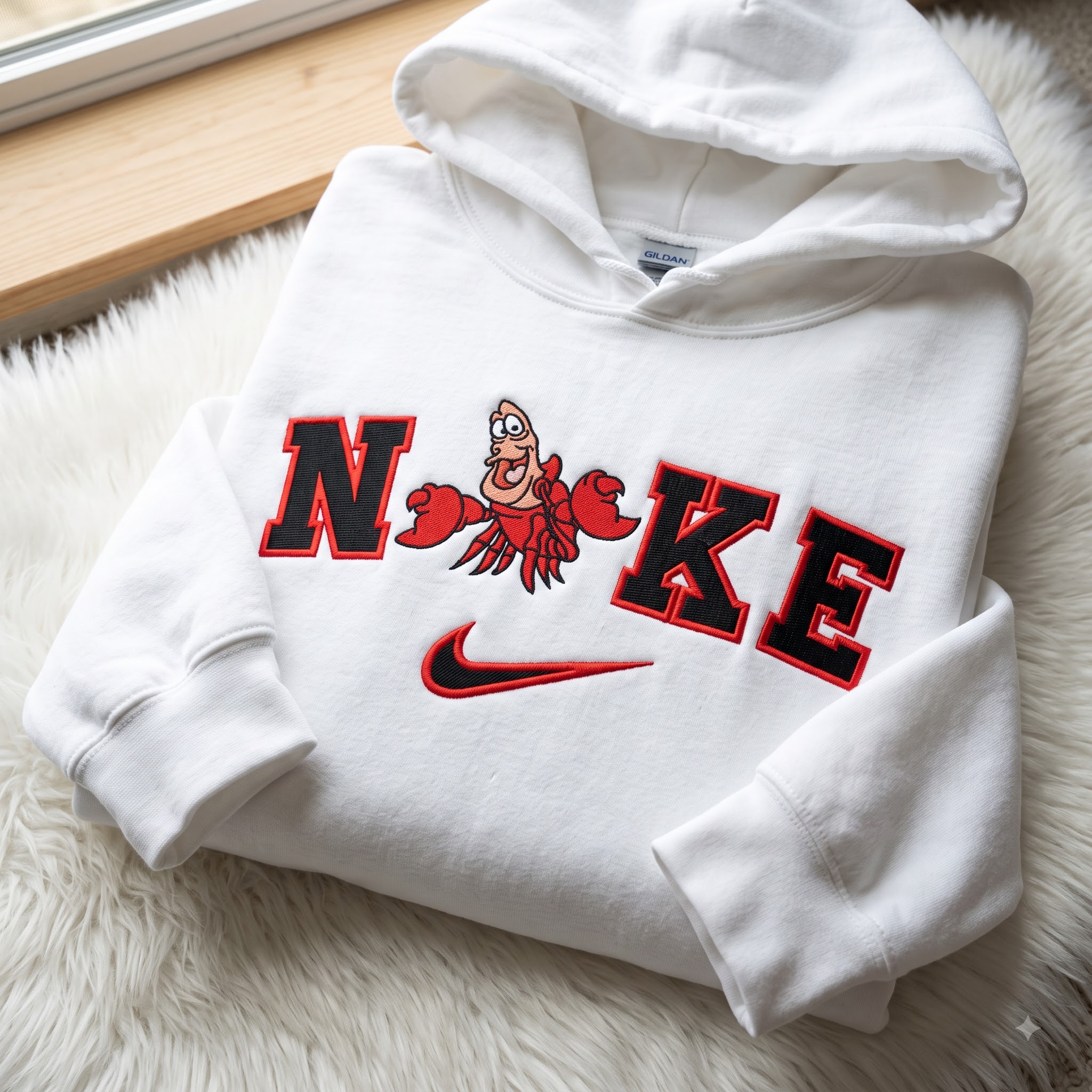 Sebastian Crab The Little Mermaid Embroidered Shirt, Disney Embroidered Sweatshirt, Cartoon Embroidered Hoodie Sebastian Crab The Little Mermaid Embroidered Shirt, Disney Embroidered Sweatshirt, Cartoon Embroidered Hoodie