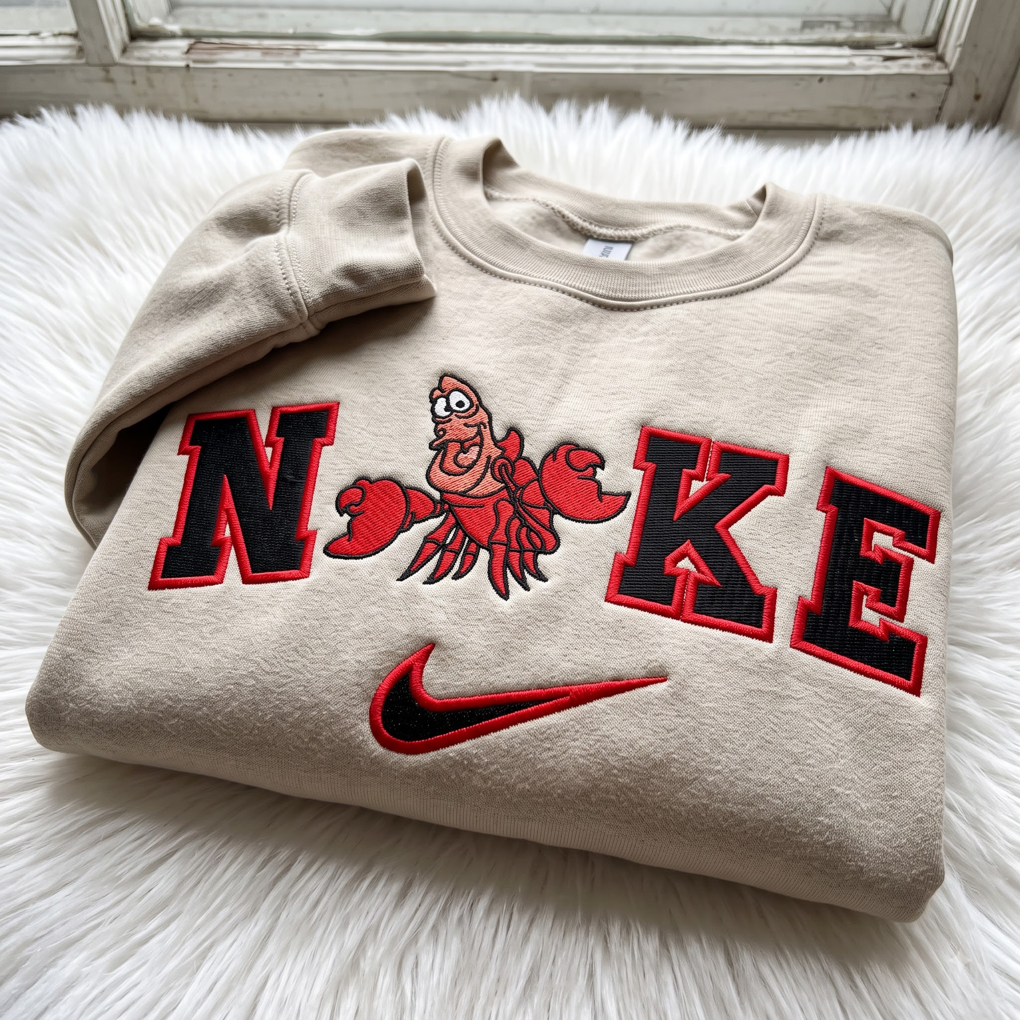 Sebastian Crab The Little Mermaid Embroidered Shirt, Disney Embroidered Sweatshirt, Cartoon Embroidered Hoodie Sebastian Crab The Little Mermaid Embroidered Shirt, Disney Embroidered Sweatshirt, Cartoon Embroidered Hoodie