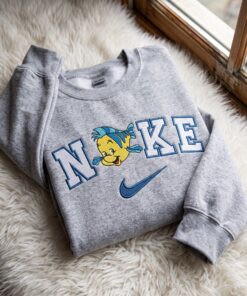 Flounder The Little Mermaid Embroidered Sweatshirt, Disney Embroidered Shirt, Cozy Gifts For Girlfriend 1 Flounder The Little Mermaid Embroidered Sweatshirt, Disney Embroidered Shirt, Cozy Gifts For Girlfriend (1)