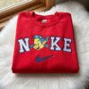 Flounder The Little Mermaid Embroidered Sweatshirt, Disney Embroidered Shirt, Cozy Gifts For Girlfriend