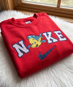 Flounder The Little Mermaid Embroidered Sweatshirt, Disney Embroidered Shirt, Cozy Gifts For Girlfriend 4 Flounder The Little Mermaid Embroidered Sweatshirt, Disney Embroidered Shirt, Cozy Gifts For Girlfriend (4)