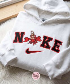 Sebastian Crab The Little Mermaid Embroidered Shirt, Disney Embroidered Sweatshirt, Cartoon Embroidered Hoodie (2)