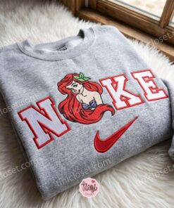 The Little Mermaid Embroidered Sweatshirt, Disney Embroidered Hoodie, Cozy Gifts For Girlfriend 2 The Little Mermaid Embroidered Sweatshirt, Disney Embroidered Hoodie, Cozy Gifts For Girlfriend (3)
