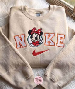 Minnie Mouse Embroidered Crewneck, Disney Characters Embroidered Shirt, The Perfect Cozy Gifts For Girlfriend 1 Minnie Mouse Embroidered Crewneck, Disney Characters Embroidered Shirt, The Perfect Cozy Gifts For Girlfriend (1)