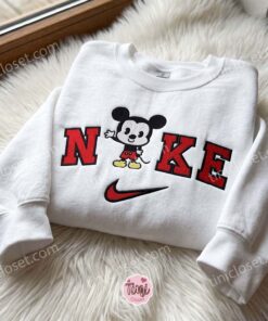 Cute Mickey Embroidered Crewneck, Disney Embroidered Hoodie, Just Because Gift For Him, Cozy Gifts For Girlfriend 1 Cute Mickey Embroidered Crewneck, Disney Embroidered Hoodie, Just Because Gift For Him, Cozy Gifts For Girlfriend (1)