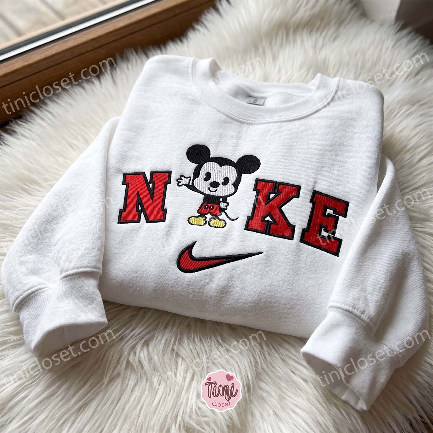Cute Mickey Embroidered Crewneck, Disney Embroidered Hoodie, Just Because Gift For Him, Cozy Gifts For Girlfriend Cute Mickey Embroidered Crewneck, Disney Embroidered Hoodie, Just Because Gift For Him, Cozy Gifts For Girlfriend