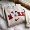 Cute Mickey Embroidered Crewneck, Disney Embroidered Hoodie, Just Because Gift For Him, Cozy Gifts For Girlfriend
